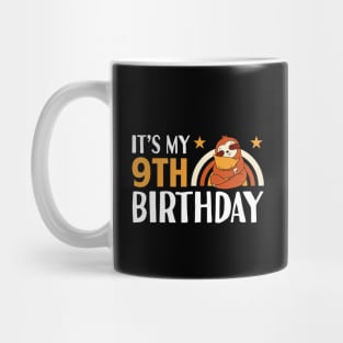 It's My 9th Birthday Sloth Mug